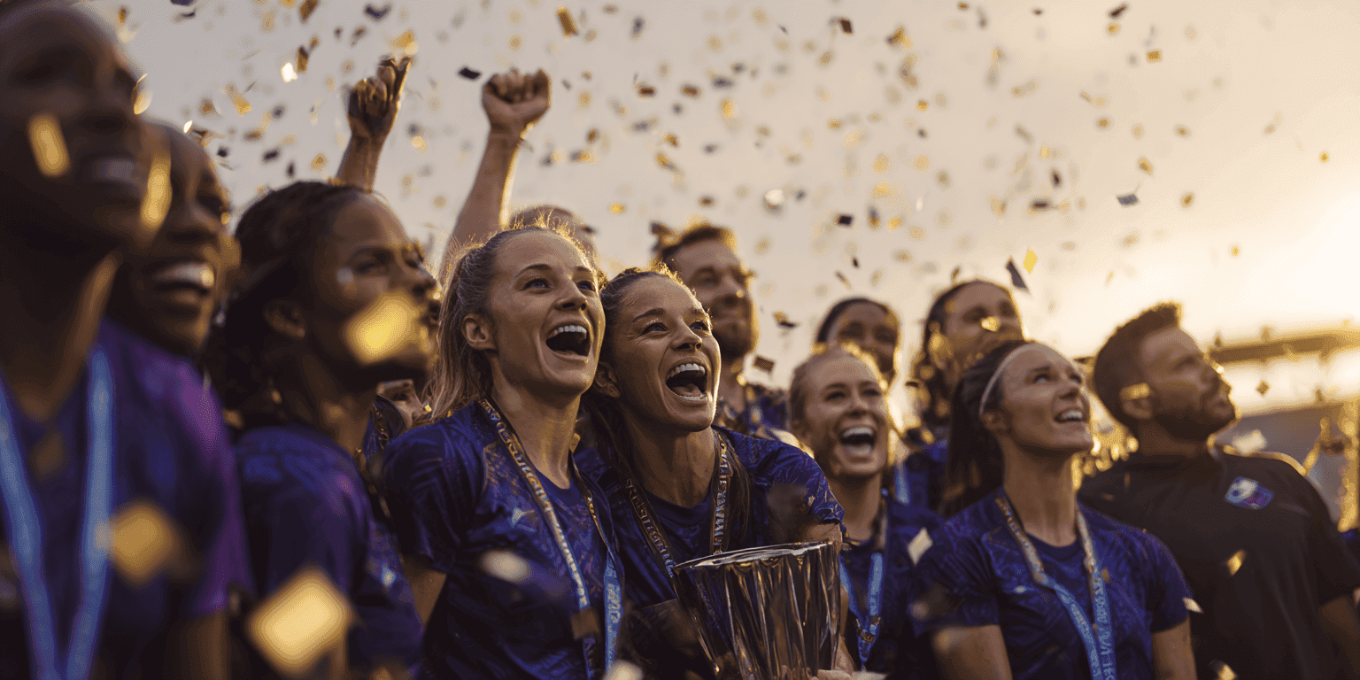 Team celebrating